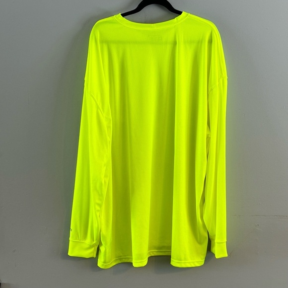 NWT Carhartt relaxed loose fit force men’s long sleeve T-shirt Lime size 3XL - Picture 4 of 7